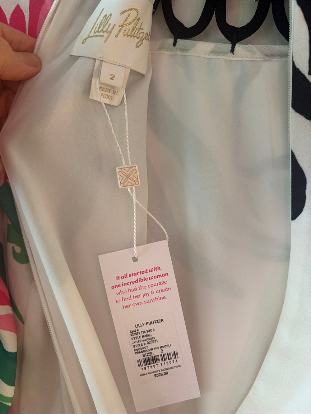 Lilly Pulitzer Jaycen Maxi Dress Size 2 - Picture 9 of 10
